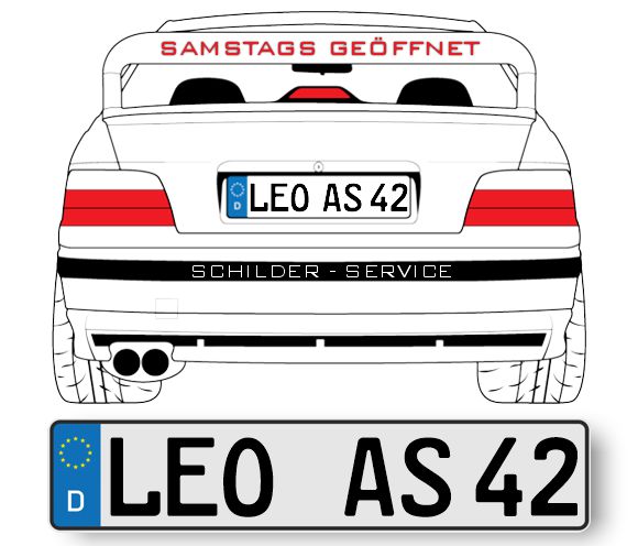 Kfz Kennzeichen am Samstag ⇶ BB | LEO Leonberg